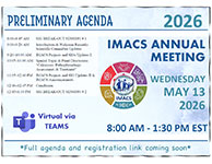 IMACS 2026 Annual Meeting Preliminary Agenda